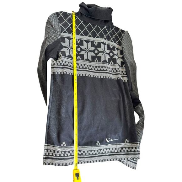 Climawear Women’s Seamless Long Sleeve Top Speckled Grey Stretchy Fitted S/M - Picture 7 of 8